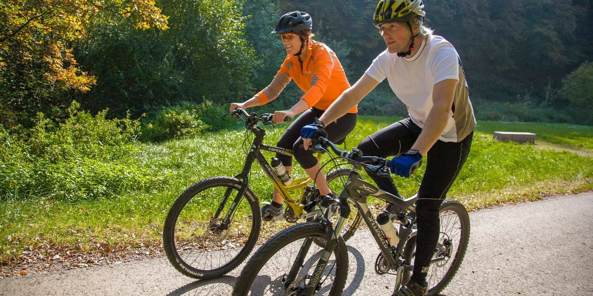 Radfahrer in der Eifel