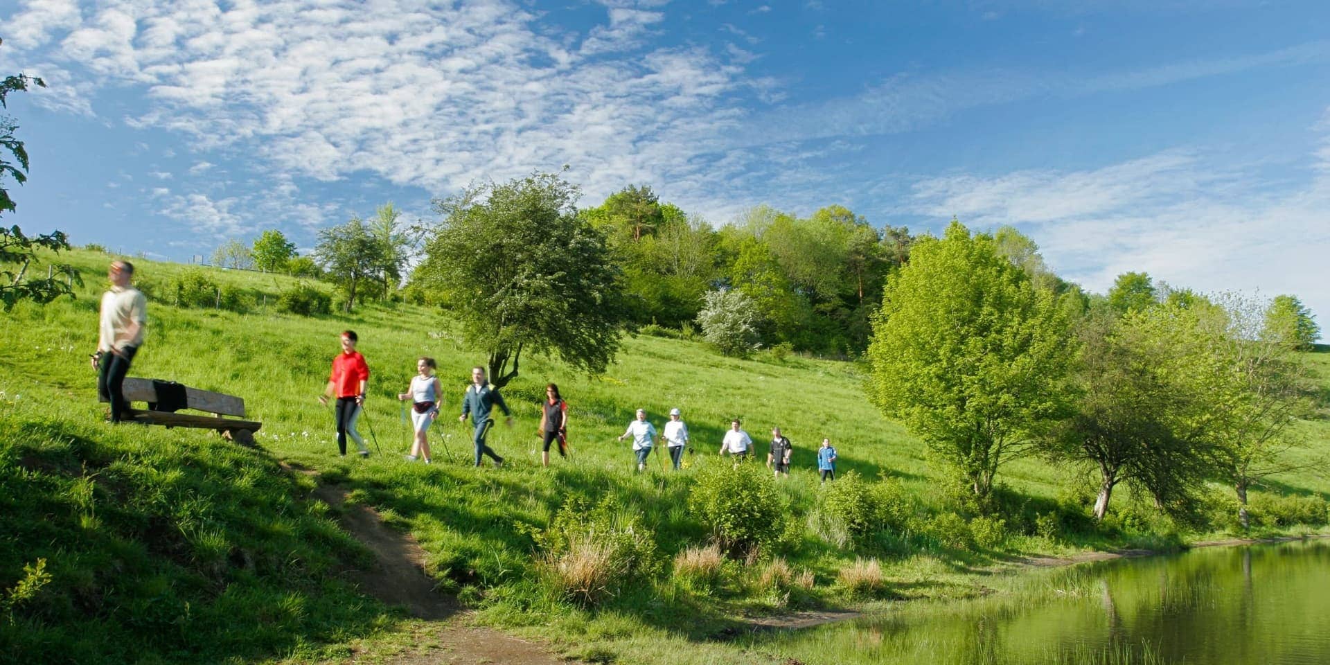 Nordic Walker am Weinfelder Maar