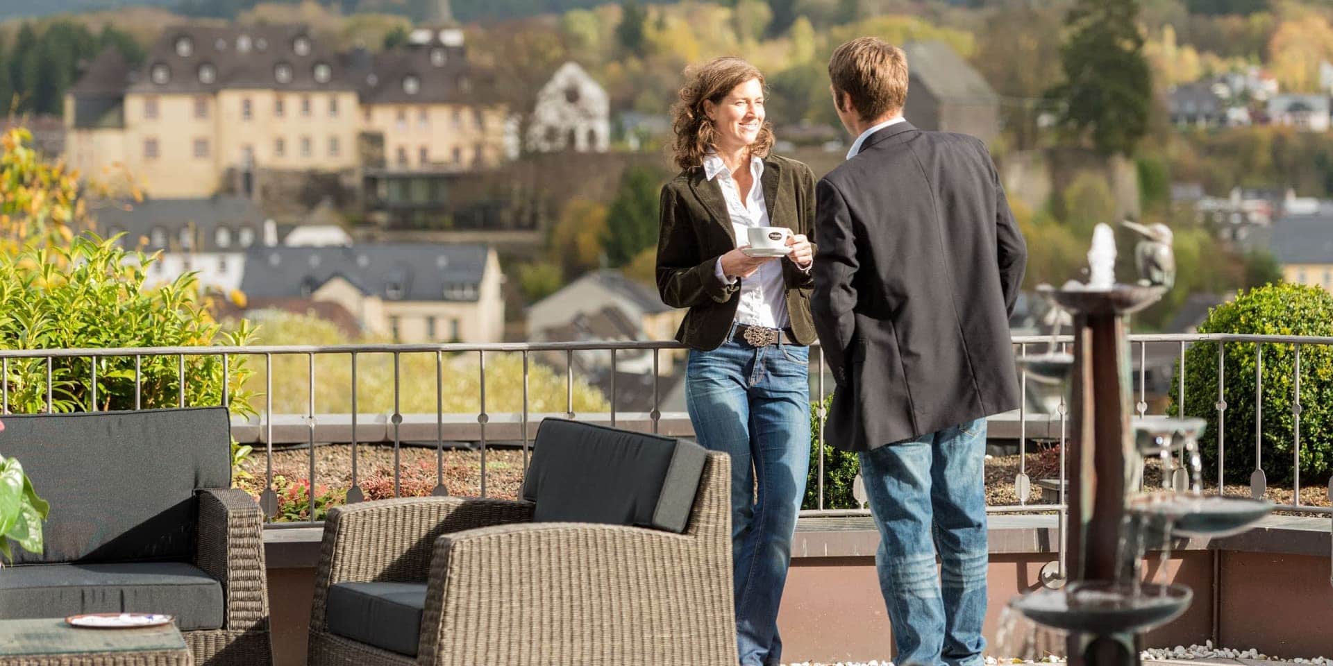 Aussicht von der Hotel Terrasse