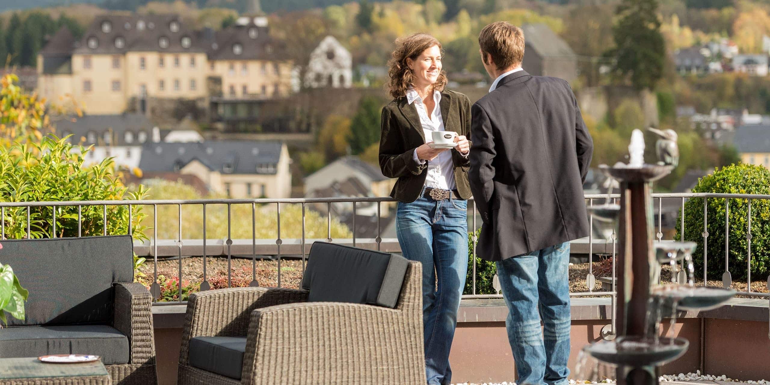 Aussicht von der Hotel Terrasse