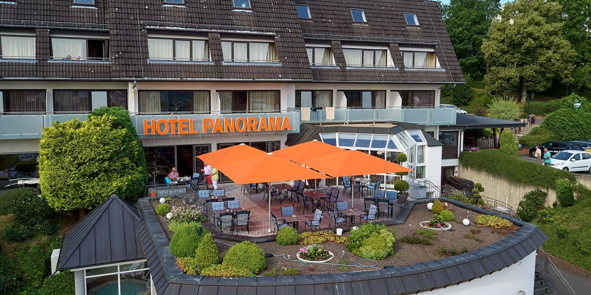 Terrasse Hotel Panorama Daun